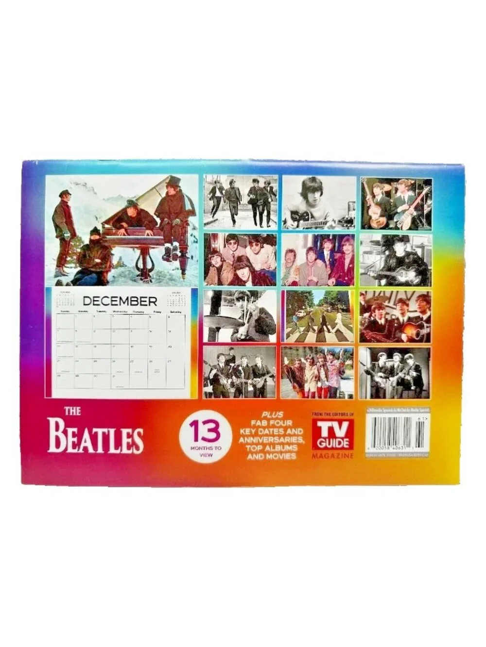 The Beatles 2026 Calendar Over 50 Photos TV Guide Magazine FAB FOUR NEW 13 Month